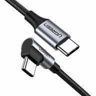 USB-C TO USB-C UHLOVÝ KÁBEL 3A PD 60W 0,5M METER UGREEN 0,5m US255 čierny USB-C TO USB-C UHLOVÝ KÁBEL 3A PD 60W 0,5M METER UGREEN 0,5m US255 čierny