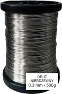 NEREZOVÝ DRÔT na hadice a rámy 0,3 mm 500g NEREZOVÝ DRÔT na hadice a rámy 0,3 mm 500g