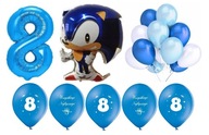 Sada Sonic Balloons Banner 8 narodeninových dekorácií Sada Sonic Balloons Banner 8 narodeninových dekorácií