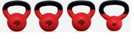 Sada kettlebell s pogumovaním 4 kg, 8 kg, 12 kg, 16 kg Sada kettlebell s pogumovaním 4 kg, 8 kg, 12 kg, 16 kg