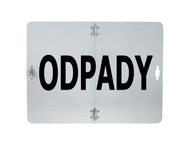 "ODPADOVÁ" doska 400x300, zložená na výšku "ODPADOVÁ" doska 400x300, zložená na výšku