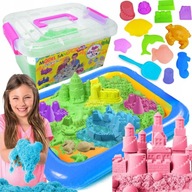 KINETICKÝ PIESOK 3kg + FORMY BAZÉNOVÉ PÍSOMSKO MAGIC SET PRÍSLUŠENSTVO KINETICKÝ PIESOK 3kg + FORMY BAZÉNOVÉ PÍSOMSKO MAGIC SET PRÍSLUŠENSTVO