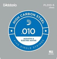 E1 D'ADDARIO STRING 010 5 ks v balení E1 D'ADDARIO STRING 010 5 ks v balení