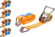 Transportné pásy x4, napínanie 4M/25MM/1T Transportné pásy x4, napínanie 4M/25MM/1T
