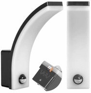Adviti LED fasádne svietidlo 20W IP65 Nástenné svietidlo Twilight Motion Sensor Black