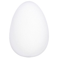 Vajíčko semišové, 20 cm biele