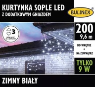 Záves 200LED 9,6m studená biela externá zásuvka