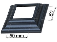 Maskovacia doska na stĺpik 50x50, rozdelená na 2 časti