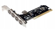 MicroConnect Adapter PCI 4 karta + 1 USB 2.0 port