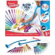 Nafukovacie fixky Umelecká súprava kreatívnych fixiek pre deti 24 farieb