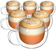 Termopoháre na kávu latte Miowi 6 ks, 250 ml