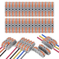 RÝCHLE KONEKTORY CEZ VÝSTUPNÉ KONEKTORY KÁBLOVÝ DRÔT 0,08-4 mm² SADA 30 ks RÝCHLE KONEKTORY CEZ VÝSTUPNÉ KONEKTORY KÁBLOVÝ DRÔT 0,08-4 mm² SADA 30 ks