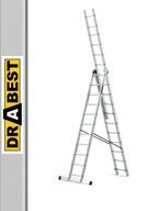 Multifunkčný hliníkový rebrík 3x11 PRO 150kg