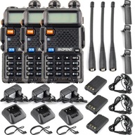 BAOFENG RÁDIOTELEFÓN KRÁTKOvlnný UV-5R HT 5W 3x