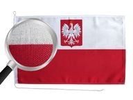Vlajka jachty Bandera LEN Polska s emblémom Lniana STRONG PREMIUM
