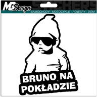 BRUNO V AUTE nálepka AUTO 18x14 farba BRUNO V AUTE nálepka AUTO 18x14 farba