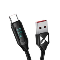 WOZINSKY KAEBL USB-A/USB-C 2M S LED DISPLEJOM WOZINSKY KAEBL USB-A/USB-C 2M S LED DISPLEJOM
