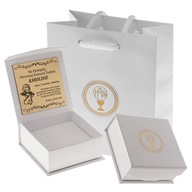 SOUVENIL NA PRVÉ SV. PRIJÍMANIE, BIELA KRABIČKA S GRAVÍM / VENOVANÍM SOUVENIL NA PRVÉ SV. PRIJÍMANIE, BIELA KRABIČKA S GRAVÍM / VENOVANÍM