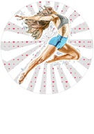 WAFLOVÝ PAPIER DANCE DANCER DANCE FIT 22-29CM WAFLOVÝ PAPIER DANCE DANCER DANCE FIT 22-29CM