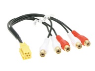 MINI-ISO ADAPTÉR - 5xRCA predný zadný subwoofer MINI-ISO ADAPTÉR - 5xRCA predný zadný subwoofer