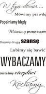 Nápis na stene, nálepka - V tomto dome... - 71 Nápis na stene, nálepka - V tomto dome... - 71