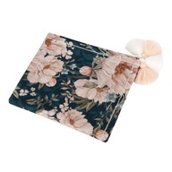 SAMIBOO Bambusová zavinovačka 75x100 NAVY MODRÉ PIVONIE SAMIBOO Bambusová zavinovačka 75x100 NAVY MODRÉ PIVONIE