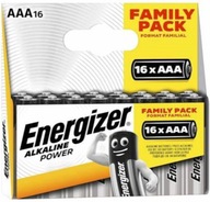 16x ENERGIZER Alkaline Power LR03 AAA 1,5V batéria 16x ENERGIZER Alkaline Power LR03 AAA 1,5V batéria