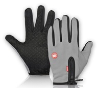 Pánske zimné cyklistické rukavice citlivé na dotyk XL