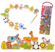 MONTESSORI ZOO EDU CLASSIC WORLD BLOCK THREADER MONTESSORI ZOO EDU CLASSIC WORLD BLOCK THREADER