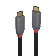 Kábel USB 3.2 LINDY Typ C/C M/M Anthra Line PD 3.0 1,5 m čierny