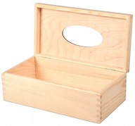 Drevená krabička na vreckovky DECOUPAGE vreckovky