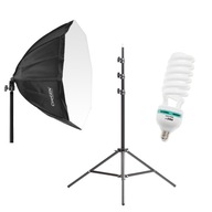 SOFTBOX SADA na make-up octa 60cm stojan na žiarovky SOFTBOX SADA na make-up octa 60cm stojan na žiarovky