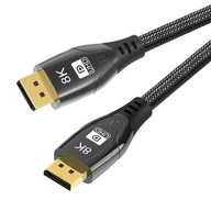 Kábel DisplayPort 1.4 DP-DP 8K60Hz 4K 2m Kábel DisplayPort 1.4 DP-DP 8K60Hz 4K 2m