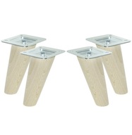 4X Nohy 8cm drevené skosené nohy osadené plechom 4X Nohy 8cm drevené skosené nohy osadené plechom