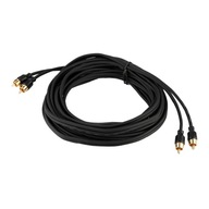 5m čierny RCA Auto audio signálny kábel 5m čierny RCA Auto audio signálny kábel