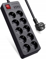NAPÁJACÍ LIST 10x 4XUSB INTELIGENTNÝ 4000W NAPÁJACÍ LIST 10x 4XUSB INTELIGENTNÝ 4000W