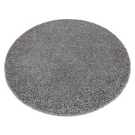 SOFFI huňatý CIRCLE CARPET 100 cm hrubý ŠEDÝ #AF227