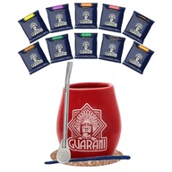 Yerba Mate Guarani Set 10x50g Bombilla Tekvica Yerba Mate Guarani Set 10x50g Bombilla Tekvica