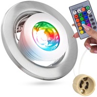OSVETLENIE STROPNÝ RÁM HALOGÉNOVÁ GU10 CHROMOVÁ STRIEBORNÁ RGB ŽIAROVKA S DIAĽKOVÝM OVLÁDANÍM OSVETLENIE STROPNÝ RÁM HALOGÉNOVÁ GU10 CHROMOVÁ STRIEBORNÁ RGB ŽIAROVKA S DIAĽKOVÝM OVLÁDANÍM