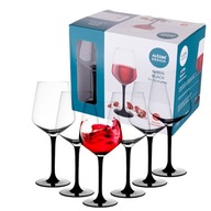 Sada pohárov na červené víno Altom Design Rubin Black 370ml, 6 kusov Sada pohárov na červené víno Altom Design Rubin Black 370ml, 6 kusov