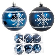 Vianočné ozdoby na stromček 8 cm Modré