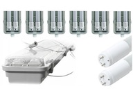 Priemyselné LED osvetlenie 6 ks Ideálne do hál Priemyselné LED osvetlenie 6 ks Ideálne do hál