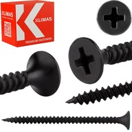 GK skrutky do sadrokartónu do kovu 3,5x55 mm 500 ks Čierna Klimas KSGM GK skrutky do sadrokartónu do kovu 3,5x55 mm 500 ks Čierna Klimas KSGM