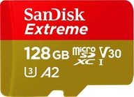 4K film Super rýchla karta SanDisk 128 GB microSDXC