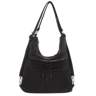 čierna kabelka taška na batoh Gallantry 2v1 taška A4