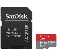 SanDisk Ultra microSDXC 64GB + SD adaptér 140MB/s SanDisk Ultra microSDXC 64GB + SD adaptér 140MB/s
