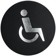 WC pre invalidov - čierno/strieborný laminát WC pre invalidov - čierno/strieborný laminát