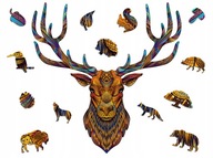 Drevené puzzle Premium Deer XXL pre dospelých Drevené puzzle Premium Deer XXL pre dospelých