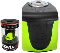 Zámok brzdového kotúča s alarmom KOVIX KS6 fluo zelený Zámok brzdového kotúča s alarmom KOVIX KS6 fluo zelený