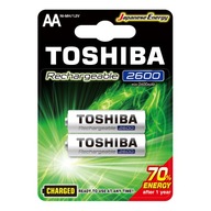 2x dobíjacie batérie TOSHIBA AA R6 2600mAh 2x dobíjacie batérie TOSHIBA AA R6 2600mAh